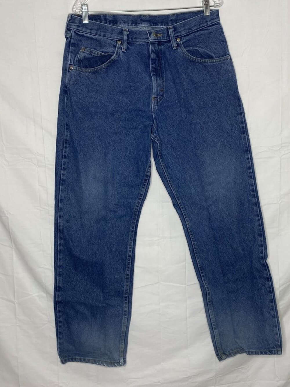 Wrangler Men's Relaxed Fit Blue Work Jeans - Size 34x30